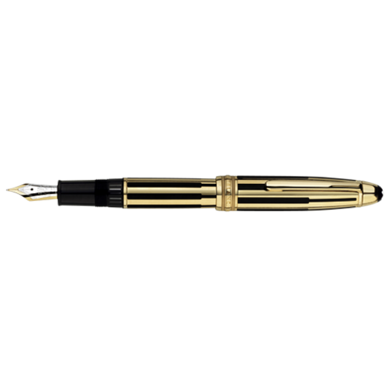 Montblanc Meisterstuck Solitaire Gold and Black Fountain Pen